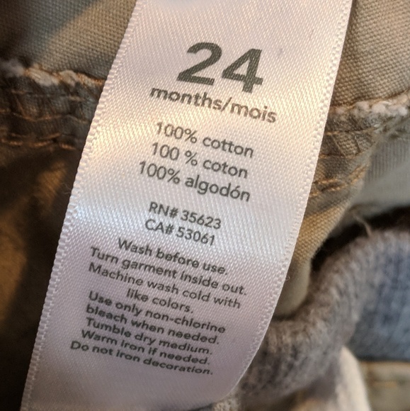 Carter's toddler khaki elastic waist pants 24 MOS - Picture 2 of 3